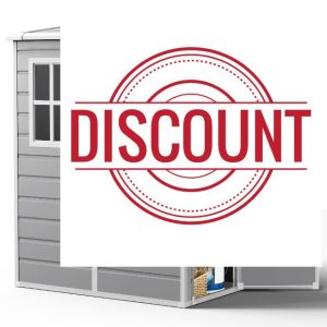 XEMQENER Lean to Garden Storage Shed with Floor