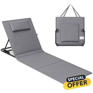 SONGMICS Folding Beach Sunlounger