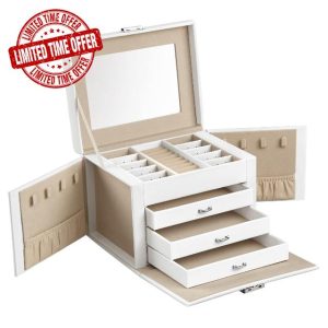 SONGMICS 4-Tier Jewellery Box