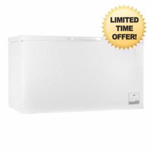 SIA SCF400WE Freestanding 400L White Chest Freezer With Wire Baskets