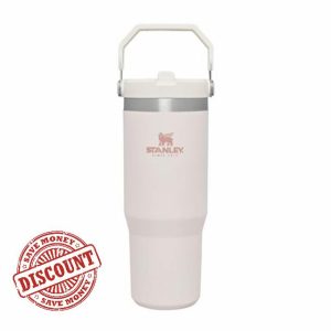 Stanley IceFlow Flip Straw Water Bottle with Straw 0.89L - Keeps Cold for 12+ Hours - Leakproof - Stainless Steel Water Bottle - BPA-Free Travel Mug - Easy to Carry - Dishwasher Safe