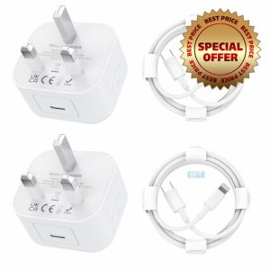 USB C Charger Plug for iPhone Charger [Apple MFi Certified] 2Pack 20W USB C Plug Fast Charge Power Adapter with 6FT Lightning Cable for iPhone 14 13 12 11 Pro Max SE XS XR 8 Plus SE