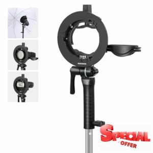 Neewer CRB2 S Type Bracket Holder with Bowens Mount