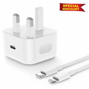 iPhone 14 13 Fast Charger Plug【Apple Certified】USB C Wall Charging Plug with USB-C to Lightning Cable Lead Original 1.8M