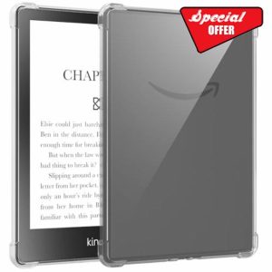 GLOBAL TECH Clear Case for 6.8" Kindle Paperwhite (11th Generation 2021) & Paperwhite Signature Edition – Ultra Soft and Clear TPU Transparent Case with Reinforced Corners for Kindle Paperwhite 2021