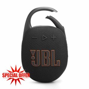 JBL Clip 5 Ultra-Portable Bluetooth Speaker with Integrated Carabiner