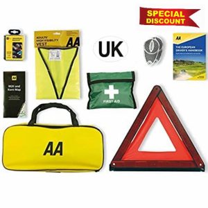 AA Euro Travel Kit AA6318 - for Driving in France/Europe - Includes Zipped Storage Bag and UK Identifier