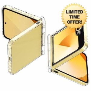 Spigen Ultra Hybrid Pro [Hinge Protection] Case Compatible with Samsung Galaxy Z Flip 6 - Crystal Clea