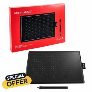 One by Wacom Medium – Drawing Tablet with Pen