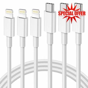 orseoose USB C to Lightning Cable 3Pack 3FT/1M