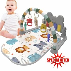 Baby Mat | Baby Gyms Mats | Musical Activity Center Baby Piano Gym Mat | Baby Gym for Newborns Baby to 3 Year Olds with Light Up Piano | Baby Mats for Floor | Playmats & Floor Gyms