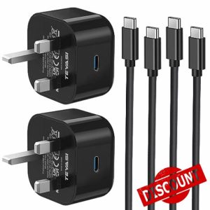 Samsung Fast Charger Plug and Cable 2Pack