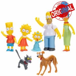 THE SIMPSONS Action Figures Family Multi-Pack 6.35cm Scale Figures by JAKKS Pacific