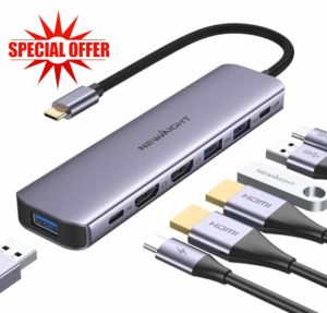 USB C to Dual HDMI Adapter