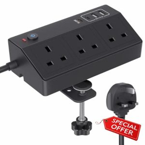 Desk Power Socket with USB C Slots
