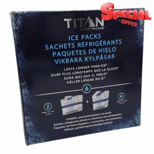 Titan Deep Freeze Ice Packs 2 x 600g and 4 x 350g Performance Pack