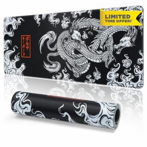 EFISH Gaming Mouse Mat Large Mouse Pad (31.5" x 11.8") Washable Laptop Desk Pad