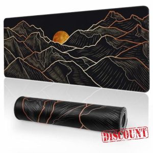 EFISH Gaming Mouse Mat Large Mouse Pad (31.5" x 11.8") Washable Laptop Desk Pad