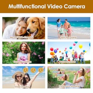 Digital Camcorder 4K Full HD Camcorder 16X Digital Zoom Vlogging Camera for Youtube
