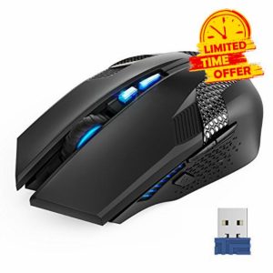 TECKNET Wireless Gaming Mouse 2.4G Programmable USB Computer Mice