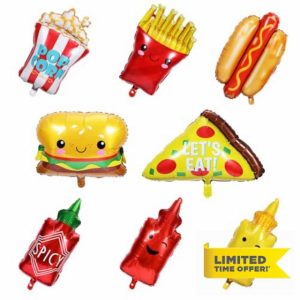 8pcs Food Themed Balloons