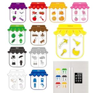 Monte-ssori-Inspired Fridge Magnets Color Sorting Set