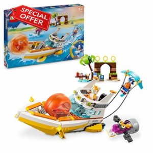 LEGO Sonic the Hedgehog Tails’ Adventure Boat Collectible Interactive Toy for 8 Plus Year Old Kids