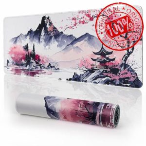 EFISH Gaming Mouse Mat Large Mouse Pad (31.5" x 11.8") Washable Laptop Desk Pad