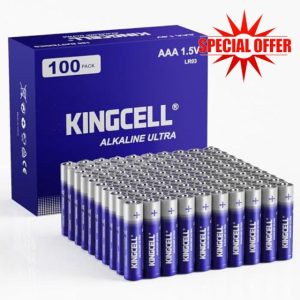 KINGCELL AAA Batteries 100 Pack