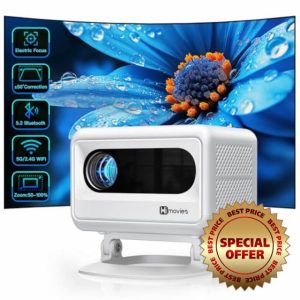 【Electric Focus & Keystone】Mini Projector