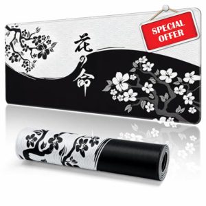 EFISH Gaming Mouse Mat Large Mouse Pad (31.5" x 11.8") Washable Laptop Desk Pad
