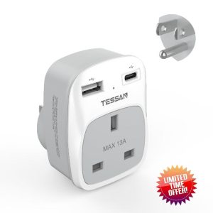UK to US Plug Adapter