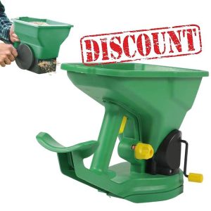 Hand Held Seed Spreader - Broadcaster Spreader Handheld | 1.5L 5 Gear Portable Seed Spreader | Adjustable Handheld Crank Seeder For Garden Lawn Small Farms