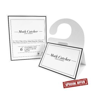 Gine London | 6 Moth Traps I Moth Catcher I Non Toxic repellent I Protects Clothes