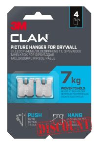 3M Claw Plasterboard Picture Hanging Wall Hooks For Hanging Home Décor