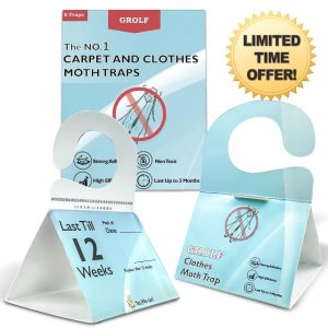 GROLF Clothes Moth Traps 8 Pack