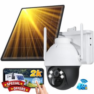 4G LTE Security Camera Outdoor Wireless No WiFi