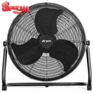 Air Pro 20" Floor Fan - Powerful Air Cooling & Circulating Fan with 3 Speed Setting & Adjustable Tilt - Indoor Home