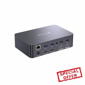 AV Access KVM Switch Dock 2 Monitors 2 Laptops
