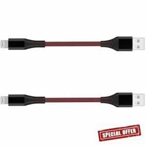 UIIZIBVKJZ Short for iPhone Charging Cable 20CM 2Pack Fast USB For Lightning Charger for Apple 14 13 12 11 XS XR X Pro Max Mini 8 7 6S 6 Plus 5S SE