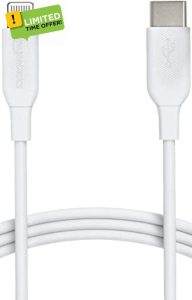 Amazon Basics USB 2.0 Type-C to Lightning Cable (MFi Certified)