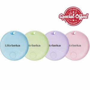 Ultrbeka Tracking Air Tags 4 Pack Bluetooth Tracker Tag