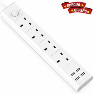 TICCOLO Extension Lead with USB Slots