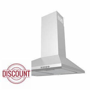 CIARRA CAS6201A Cooker Hood 60cm Stainless Steel Chimney Range Hood 600mm Recirculating Duct Kitchen Ventilation Extractor Fan            [Energy Class A]