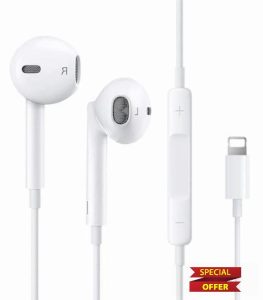 For iPhone Headphones[MFi Certified]In Ear Stereo Sound Wired Earphones with Volume Control and Mic Noise Isolating