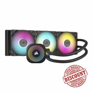Corsair iCUE LINK TITAN 360 RX RGB Liquid CPU Cooler – 360mm AIO – 3x RX120 RGB Fans Included – Fits Intel LGA 1851/1700