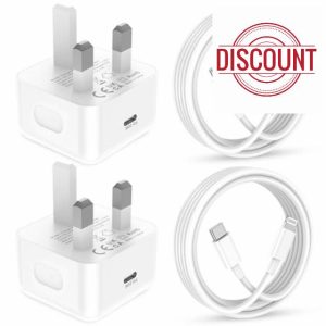 UIIZIBVKJZ For IPhone Charger Fast Charge Cable and Plug 2Pack 20W USB C Fast Charging with 2M USBC to Lightning Phone Lead For Apple I Phone 14 Pro Max/Plus 13/12/11/X/XR/XS/SE/For iPad Air Type C