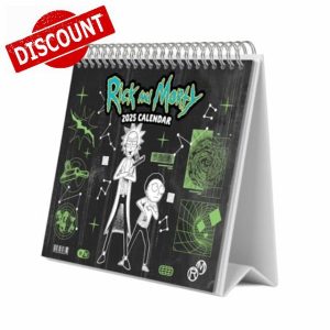 Grupo Erik Rick And Morty Desk Calendar 2025 | 8 x 7 inches - 20 x 17 cm | 12 Month Desk Planner