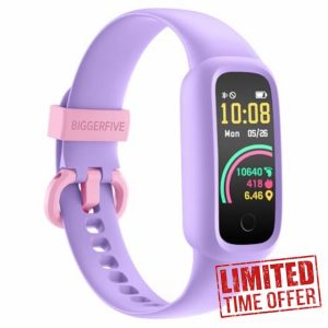 BIGGERFIVE Vigor 2 L Kids Fitness Tracker Watch for Boys Girls Ages 5-15