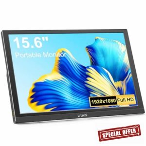 Lrtzcbi Portable Monitor 15.6 Inch